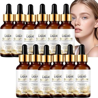 Стимулирующая сыворотка Visage для обогащения коллагеном и гиалуроновой кислотой, антивозрастная сыворотка для чувствительной кожи, увлажняющая сыворотка, сыворотка для лица без жира от кожи (набор из 12 шт.)