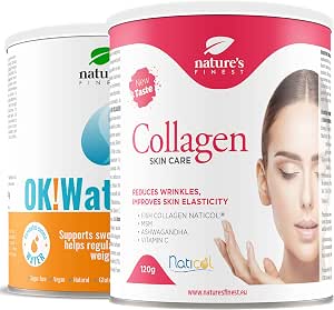 Nature's Finest Collagen Skincare + OK!Waterout | Способствует здоровью кожи и борется с задержкой влаги | Увлажняет, очищает и питает организм | Протестировано независимой лабораторией