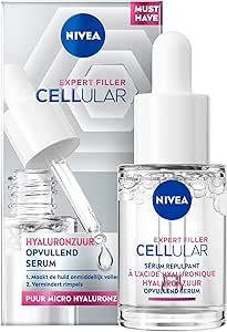 Сыворотка для лица NIVEA Cellular Expert Filler с гиалуроновой кислотой (1 x 15 мл) – обогащенная чистой микрогиалуроновой кислотой – уход против морщин.