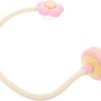 FRCOLOR Supporto Porta Lavatrice a Carica Frontale con Ventosa, Fermaporta Rimovibile Antiodore a Forma di Fiore Rosa, Compatibile con Modelli Frontali per Lavanderia Casa