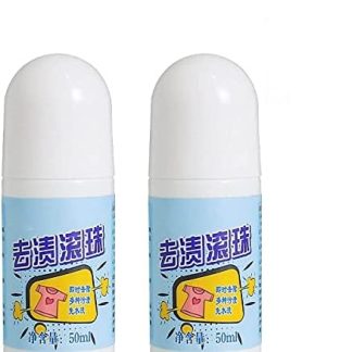 2 Pieces Stain Remover Ball Ball Design Beaded Roll Portable Instant Stain Remover Pen No Wash Use for Almost All Fabric Types