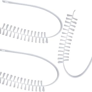 Vaguelly Spazzola Pulizia Lavatrice 3 Pezzi in Nylon e Pp, Bianca, Resistente alla Deformazione, Pulizia ad Alta Efficienza, Pulitore Guarnizione Lavatrice