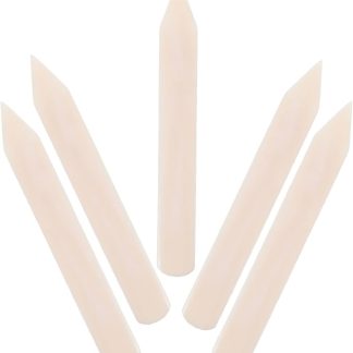 5 Pezzi Raschietto in Osso Naturale per Tessuti e Capi, Smacchiatore Portatile Beige, 15x2 Cm, per Lavanderie Commerciali e Pulizia di Tappeti