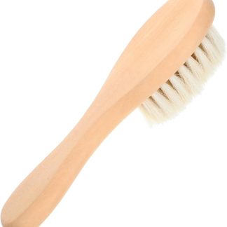 INOOMP Spazzola per Abiti in Legno Setole Naturali, Lavaggio Delicato