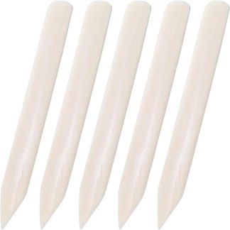 HOMSFOU 5 Pezzi Smacchiatore per Tessuti in Osso Naturale 15x2cm, Strumento Portatile per Pulizia Tappeti e Rimozione Macchie Efficiente, per Uso Domestico e Abbigliamento