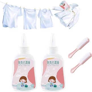 Stubborn Oil Stain Remover for Clothes, Cleaning for Stubborn Stain for Clothes, Removes Oil/Ink/Coffee Stains 200ml (2 Pack)