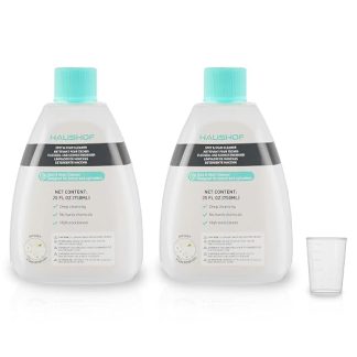 HAUSHOF Detergente per Tappeti e Tessuti 750ml x 2 , Smacchiatore per Macchie e Aloni per Aspirapolvere StainZapper, Adatto per Divani, Auto e Mobili Imbottiti