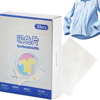 Fogli Cattura Colori per Lavatrice - 30 Pezzi Portatili per Lavatrice - Fogli Cattura Colore per | Ideali per Letto Abbigliamento Lino Cotone Lana Casa Viaggio Dormitorio