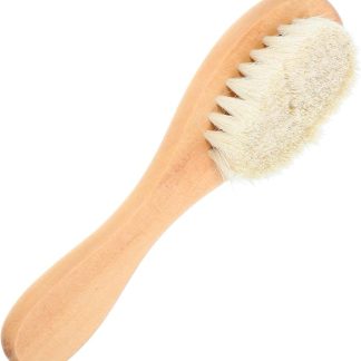 Mipcase Spazzola Lavaggio Abiti Setole Morbide Marroni in Legno