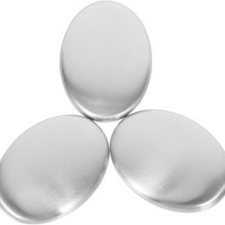 Sapone in Acciaio Inossidabile 3 Pezzi Assorbitore di Odori per Mani Neutralizzatore di Odori Lavaggio Sicuro per Cucina e Dopo Alimenti Odorosi
