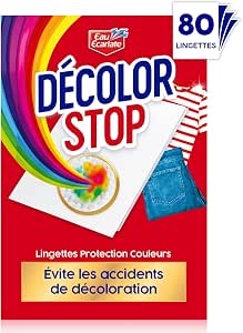 Decolor Stop - Colour Protection - Prevents Discoloration Accidents - Preserves Colour Brightness - All Textile Programs and Temperatures - Less Cycles - More Saving - x80 Wipes