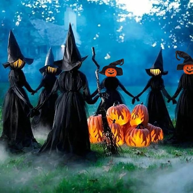 Cocoarm Horror Witch Decor Prop Sensore di Controllo del Suono della Luce a LED per L'arredamento della Casa Stregata con Atmosfera Spettrale