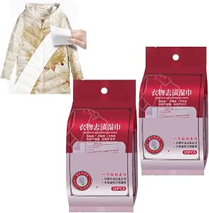 Clothing Stain Removal Wet Wipes, Individual Wrapped Cleaning Wipes, Instant Stain Wipes, Stain Remover Wipes, Cleaning Wipes, Emergency Stain Rescue Stain Remover For Clothes Fabric Carpet