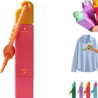 Double-Headed Instant Stain Remover Pen,Stain Remover for Clothes,Portable Dual-Tip Stain Remover Pen for Clothes Spot,Instant Fabric Stains Removers Pens for Oil Wine and Food Stains,Travel Using (C)