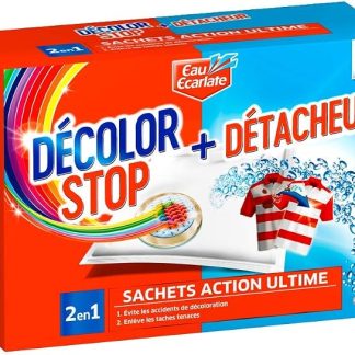 Décolor Stop 2 in 1 - Anti-Bleaching Sachets + Stain Remover - Set of 12 Sachets