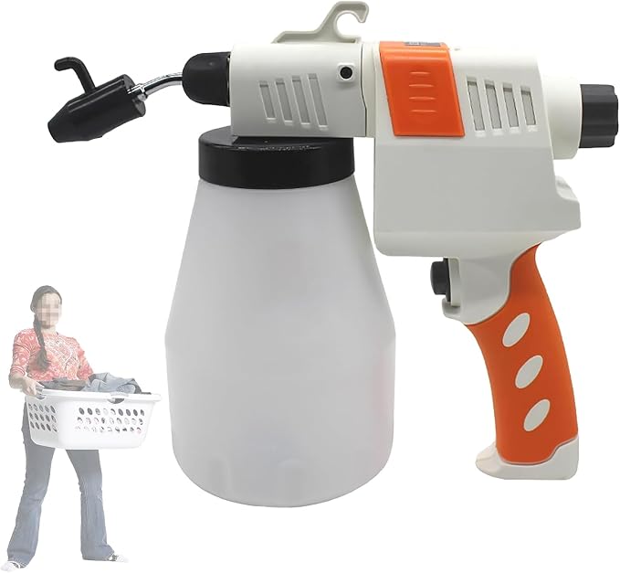 Pistola per la pulizia delle macchie tessili con ugello a spruzzo a pressione regolabile per decontaminazione nel lavoro a maglia, stampa e tintura