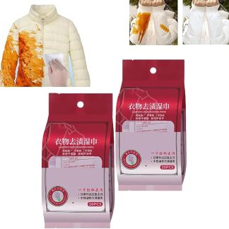 Wet Wipes for Clothing Stain Removal, Individually Wrapped Cleaning Wipes, Stain Remover Wipes, Emergency Stain Remover Wipes