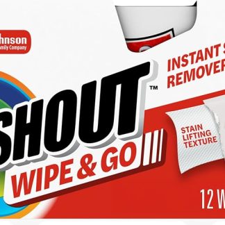 Shout Wipes, Portable Stain Treater Towelettes - 12 ea by Shout