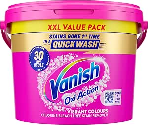 Vanish OxiAction Fabric Stain Remover Powder, 2.4kg Bucket, Pack of 1